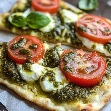 Pesto Flatbread Pizza