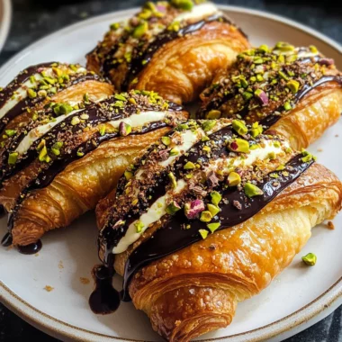 Pistachio Chocolate Croissants Recipe