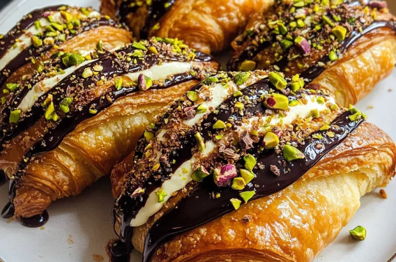Pistachio Chocolate Croissants Recipe