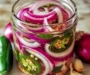 Quick Pickled Red Onions and Jalapenos