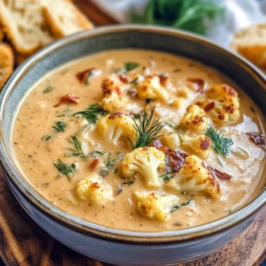 Roasted Cauliflower Soup