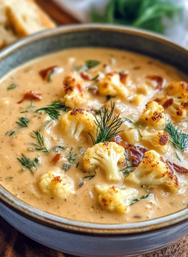 Roasted Cauliflower Soup
