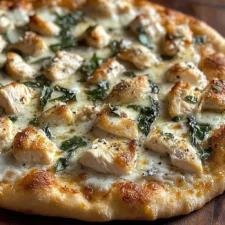 Roasted Garlic White Chicken Pizza
