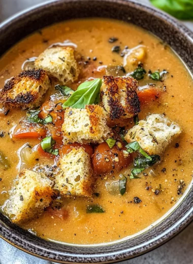 Roasted Tomato Basil Soup