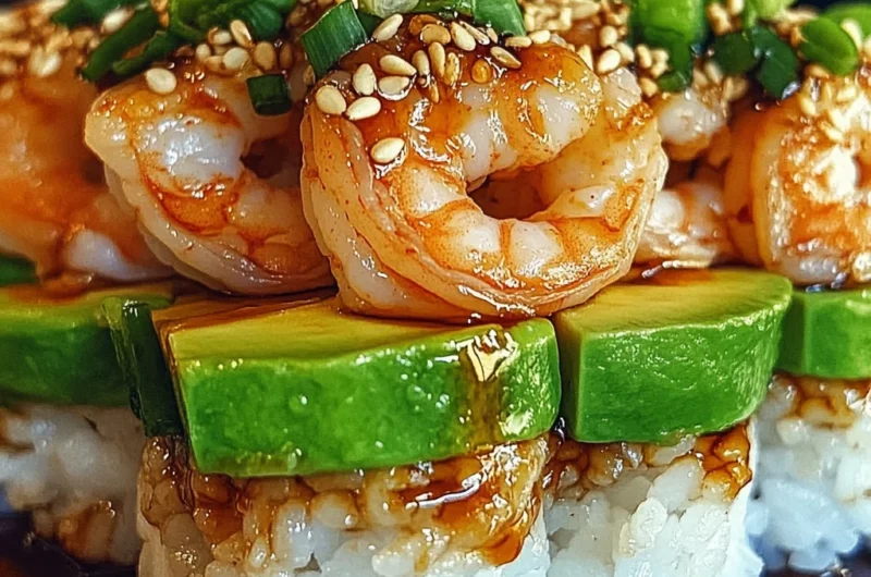 SPICY SHRIMP SUSHI STACKS