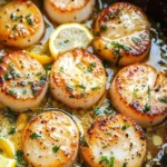 Seared Scallops with Garlic Lemon Butter