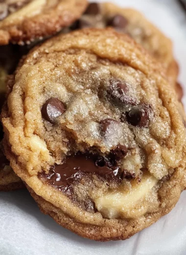 Soft and Chewy Banana Chocolate Chip Cookies
