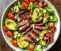 Steak Cobb Salad with Creamy Avocado Dressing {Whole30, Keto}