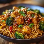 Sticky Garlic Chicken Noodles – Sweet, Savory & So Flavorful