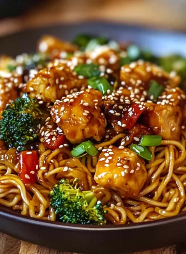 Sticky Garlic Chicken Noodles – Sweet, Savory & So Flavorful