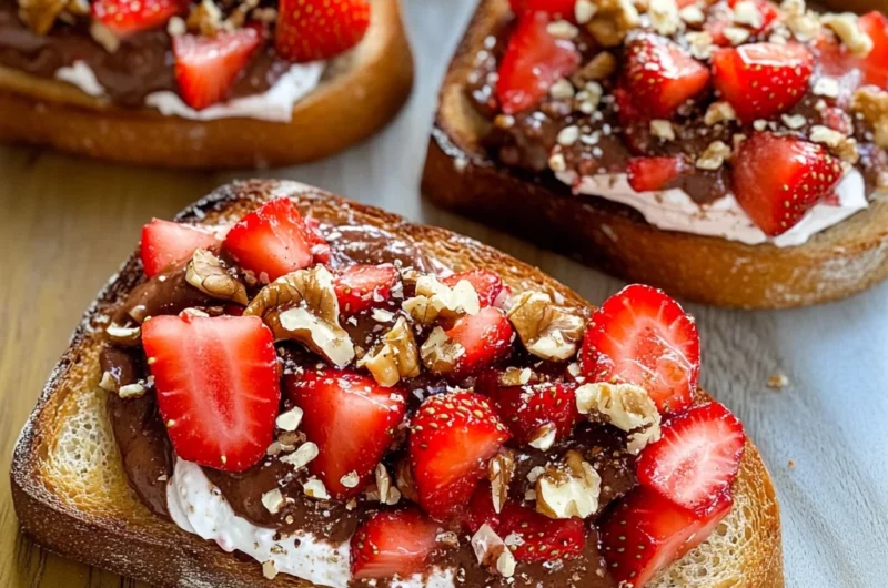 Strawberry Dessert Bruschetta