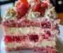 Strawberry Earthquake Cake