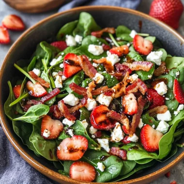 Strawberry Spinach Salad