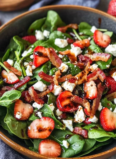 Strawberry Spinach Salad