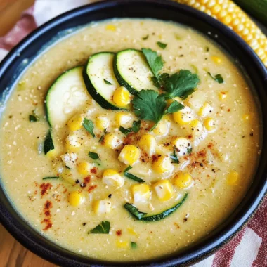 Summer Corn and Zucchini Chowder Recipe