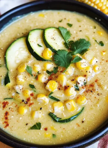 Summer Corn and Zucchini Chowder Recipe