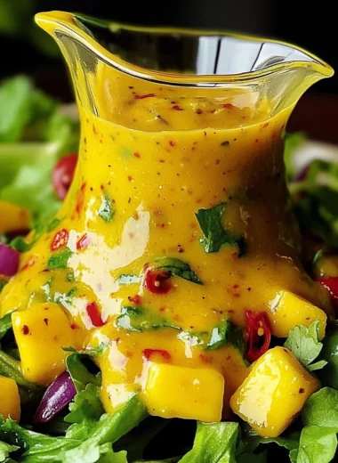 Sweet and Spicy Mango Salad Dressing