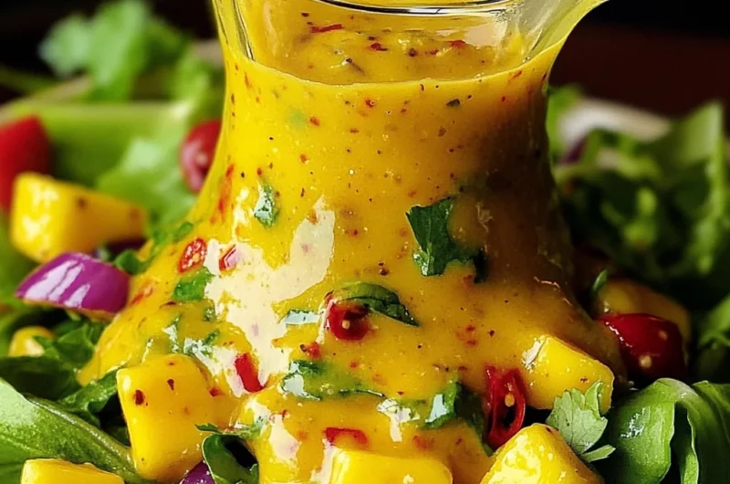 Sweet and Spicy Mango Salad Dressing