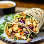 Thai Peanut Chicken Wraps