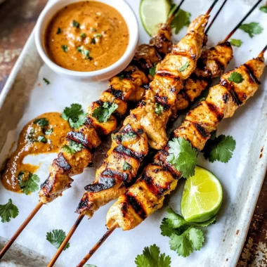 Thai Satay Chicken with Peanut Sauce