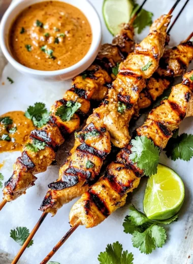 Thai Satay Chicken with Peanut Sauce