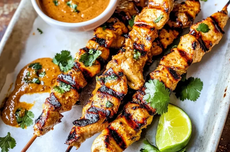 Thai Satay Chicken with Peanut Sauce