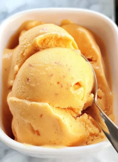 The Best Peach Sorbet Without Ice Cream Maker