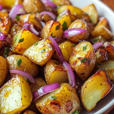 honey mustard roasted potato salad