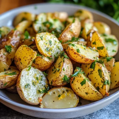 roasted lemon herb potato salad