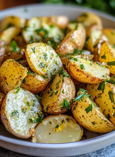 roasted lemon herb potato salad