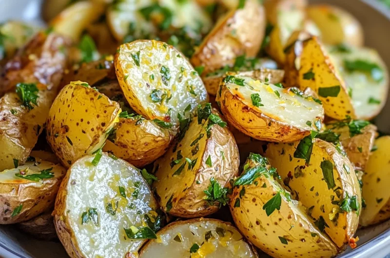roasted lemon herb potato salad