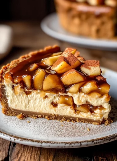 Apple Pie Stuffed Cheesecake