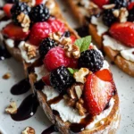 Berries & Goat Cheese Crostini