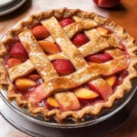 Brown Butter Strawberry Peach Pie