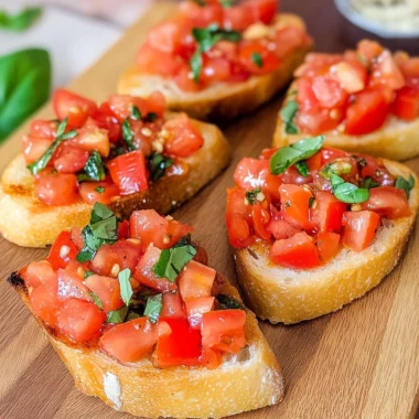 Bruschetta mit Tomaten - klassisch italienisch