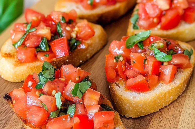 Bruschetta mit Tomaten - klassisch italienisch