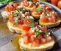 Bruschetta mit Tomaten und Knoblauchöl