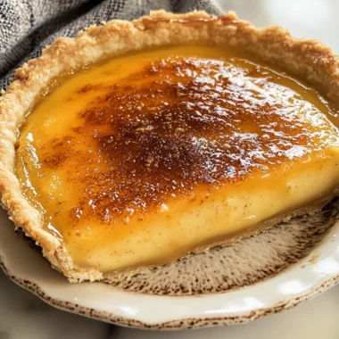 Caramel Creme Brulee Pie
