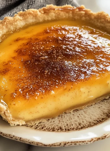 Caramel Creme Brulee Pie