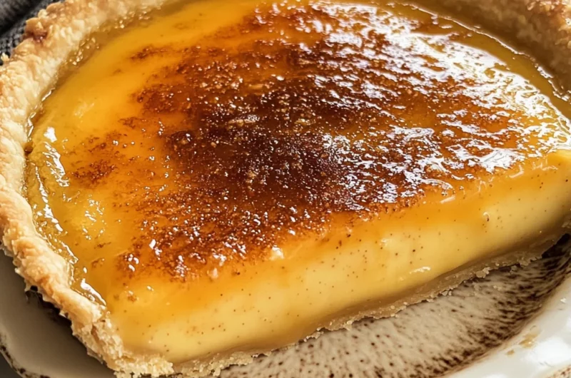 Caramel Creme Brulee Pie