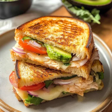 Chicken Avocado Melt Sandwich