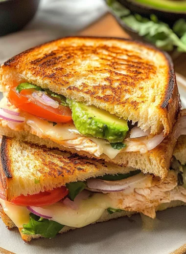 Chicken Avocado Melt Sandwich