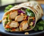 Delicious Thai Chicken Wrap with Crunchy Asian Slaw Recipe