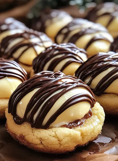 Easy Boston Cream Pie Cookie Bites