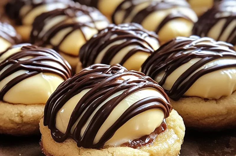 Easy Boston Cream Pie Cookie Bites