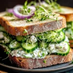 Easy Cucumber Salad Sandwiches