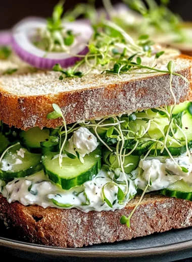 Easy Cucumber Salad Sandwiches