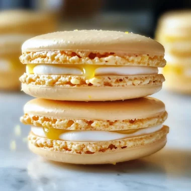 Easy Lemon Meringue Pie Macarons