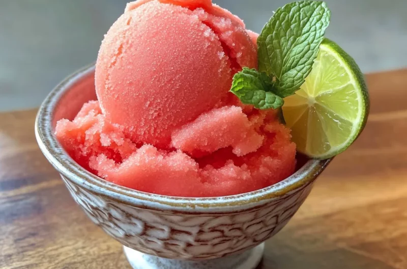 Easy Watermelon Sorbet