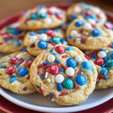 Fireworks Pudding Cookies